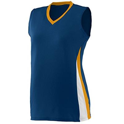 Augusta Sportswear Women's Tornado Jersey S Navy/Gold/White