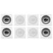 Acoustic Audio CS-I83S-4PR 300 Watt 8" 3-Way Home Theater in-Wall/Ceiling Speakers (4-Pair)