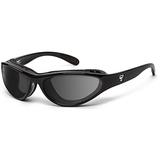 7eye by Panoptx Viento Frame Sunglasses with Polarized Gray Lenses, Glossy Black, Small/Medium screenshot. Sunglasses directory of Clothing & Accessories.