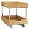 Household Essentials 24521-1 Glidez Bamboo 2-Tier Sliding Cabinet Organizer 14.5