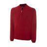 Ashworth Mens Solid Half-Zip Sweater - Red