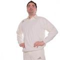 Woodworm Cricket Long Sleeve Men's Sweater White-Junior Large Boys