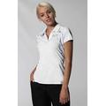 Ashworth Ladies Climalite Starburst Print Polo White/Cloud S