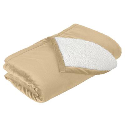 Port Authority Bedding Mountain Lodge Blanket, Soft Camel, One Size