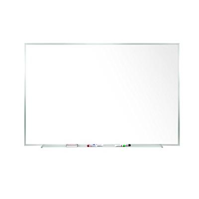 Ghent 4.5" x 6.5" Aluminum Frame Porcelain Magnetic Whiteboard, 1 Marker, 1 Eraser