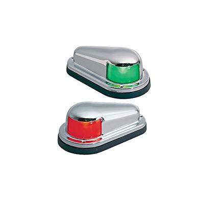 Perko 0915DP0CHR Horizontal Mount Side Lights - Chrome Plated Brass