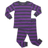 Leveret Striped 2 Piece Pajama Set 100% Cotton (5 Toddler, Purple & Grey) screenshot. Sleepwear directory of Clothes.