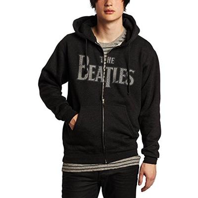 Beatles Vintage Logo Zippered Hooded Sweatshirt Medium
