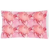 Caroline's Treasures BB7565PW1216 Watercolor Red Hearts Canvas Fabric Decorative Pillow, 12H x16W, M screenshot. Decorative Pillows directory of Bedding.