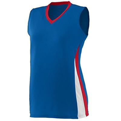 Augusta Sportswear WOMEN'S TORNADO JERSEY XL Royal/Red/White