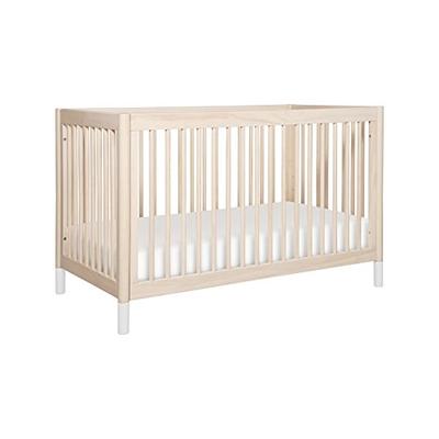 babyletto Gelato 4-in-1 Convertible Crib with Toddler Bed Conversion Kit, Washed Natural
