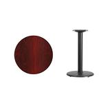24'' Round Mahogany Laminate Table Top with 18'' Round Table Height Base screenshot. Dining Room Furniture directory of Furniture.