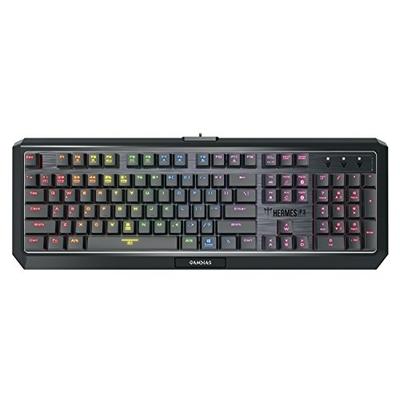 GAMDIAS Hermes P3 RGB Gaming Keyboard Low Profile Mechanical Switch with blue switch, N-key rollover