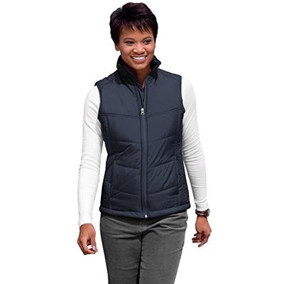 Port Authority Women's Puffy Vest XS Dark Slate/Black