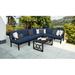 Madison 7 Piece Sectional Seating Group w/ Cushions Metal in Blue kathy ireland Homes & Gardens by TK Classics | 33 H x 33.6 W x 33.6 D in | Outdoor Furniture | Wayfair