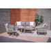 Joss & Main Fairport 66" Wide Outdoor Patio Sofa w/ Cushions Wood in Brown/Gray | 28 H x 66 W x 28 D in | Wayfair 51F78F89A97349BE8A44753E7F30A287
