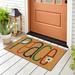 August Grove® Darwen Peace Non-Slip Outdoor Door Mat Coir | Rectangle 1'6" x 2'6" | Wayfair 89D0D9B383014E878D6AA70CD7CF635F