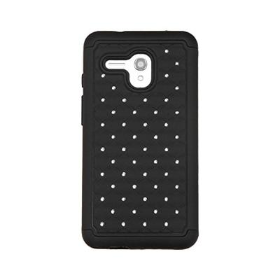 Asmyna Carrying Case for Alcatel-5054 (Onetouch Fierce XL) - Retail Packaging - Black/Black