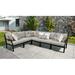 Madison 6 Piece Sectional Seating Group w/ Cushions Metal in Black kathy ireland Homes & Gardens by TK Classics | Outdoor Furniture | Wayfair