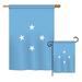 Breeze Decor Micronesia of the World Nationality Impressions Decorative Vertical 2-Sided Polyester Flag Set in Blue | 40 H x 18.5 W in | Wayfair