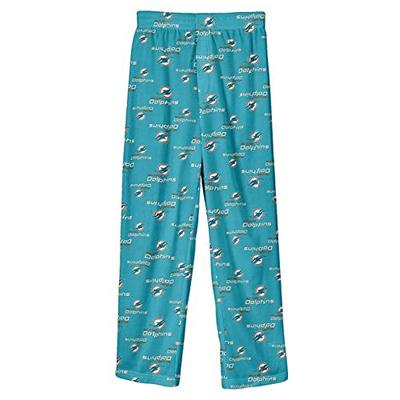 Outerstuff Miami Dolphins Youth NFL All Over Team Logo Pajama Sleep Pants