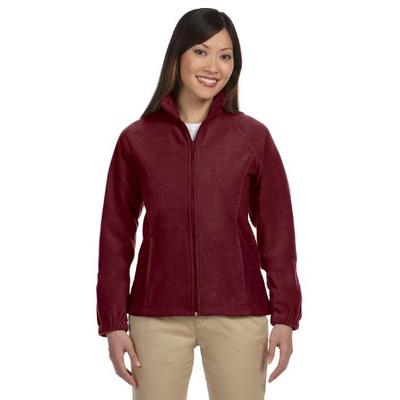 Harriton Ladies' 8 oz. Full-Zip Fleece M WINE