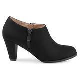 Brinley Co. Womens Sadra Faux Suede Low-Cut Comfort-Sole Ankle Booties Black, 6 Regular US screenshot. Shoes directory of Clothing & Accessories.