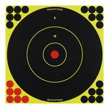 ShootNC 12 Inch Bullseye Targets - 100 Count Pack with 2,400 Pasters screenshot. Hunting & Archery Equipment directory of Sports Equipment & Outdoor Gear.