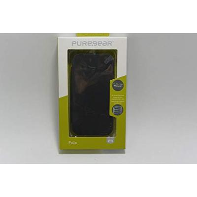 PureGear Pure.Gear Black Kickstand Folio Case for iPhone 5C - Retail Packaging - Black