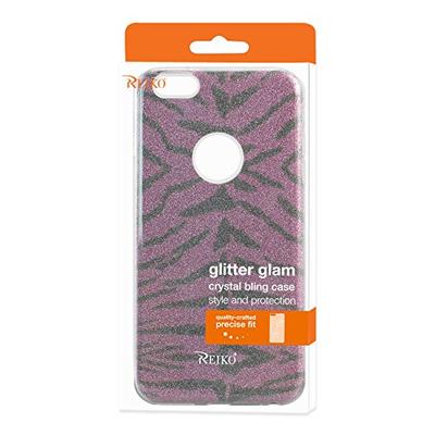 Reiko Shine Glitter Shimmer Tigher Hybrid Cell Phone Case for iPhone 6 Plus/ iPhone 6S Plus - Purple
