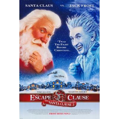The Santa Clause 3: The Escape Clause Poster 27x40Tim AllenMartin Short Elizabeth Mitchell