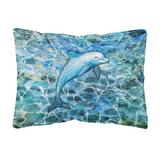 Caroline's Treasures BB5356PW1216 Dolphin Canvas Fabric Decorative Pillow, 12H x16W, Multicolor screenshot. Outdoor Cushions directory of Outdoor Furniture.