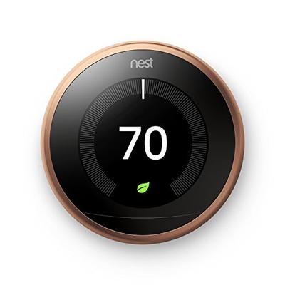 Nest T3021US Learning Thermostat, Easy Temperature Control for Every Room in Your House, Copper (Thi