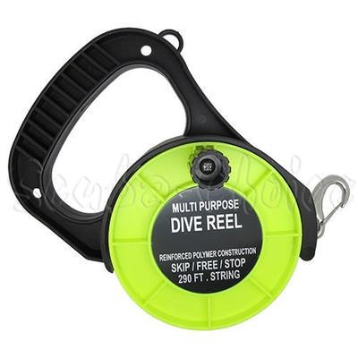 Scuba Choice Scuba Diving Multi Purpose Dive Reel, 290', Yellow