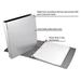 Saunders Recycled Aluminum Ring Binder, 1-Inches Spine, Letter Size, 8.5 x 12-Inches, 1 Binder (0060