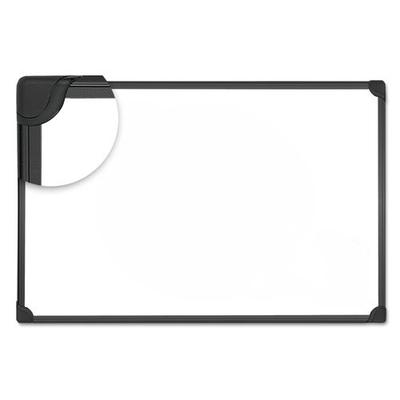 Universal 43025 Design Series Magnetic Steel Dry Erase Board, 36 x 24, White, Black Frame