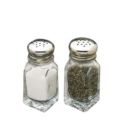 Tablecraft Salt and Pepper Shaker, Square, 2-Ounce