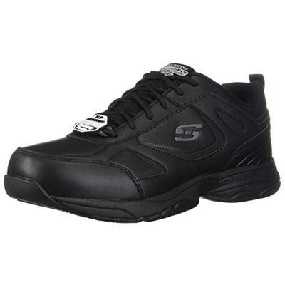 Skechers Work Men's Dighton Black Synthetic/Leather 11 E US E - Wide