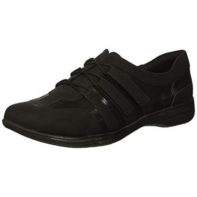 Trotters Women's Joy Sneaker, Black Patent Suede, 8.0 W US