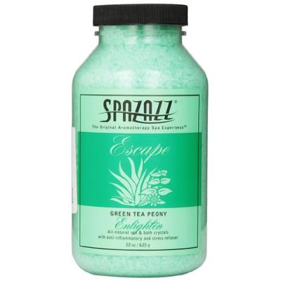 Spazazz SPZ-109 Escape Aromatherapy Crystals Container, 22-Ounce, Green Tea Peony Enlighten