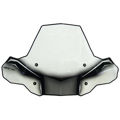 PowerMadd 24574 ProTEK Windshield for ATV - Rapid Release Mount - Clear with black graphics