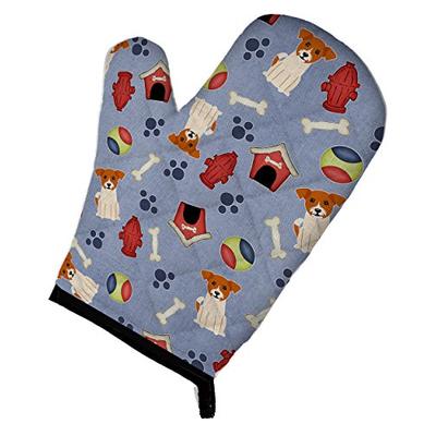 Caroline's Treasures BB2721OVMT Dog House Collection Jack Russell Terrier Oven Mitt, Large, multicol