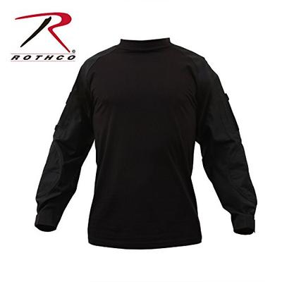 Rothco Military Combat Shirt, Black, X-Large