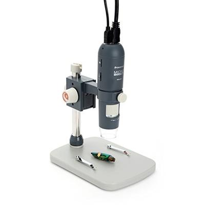 Celestron MicroDirect 1080p HD Handheld Digital Micro Viewing Digital Microscope, Grey (44316)