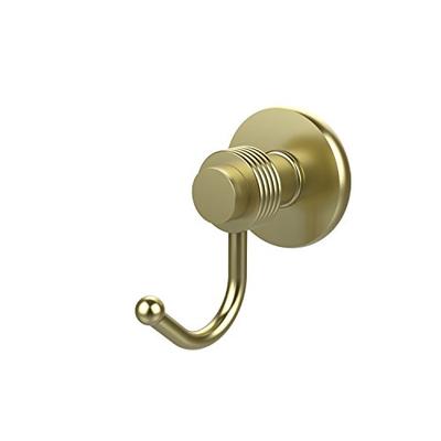 Allied Brass 920G-SBR Mercury Collection Robe Hook with Groovy Accents Satin Brass