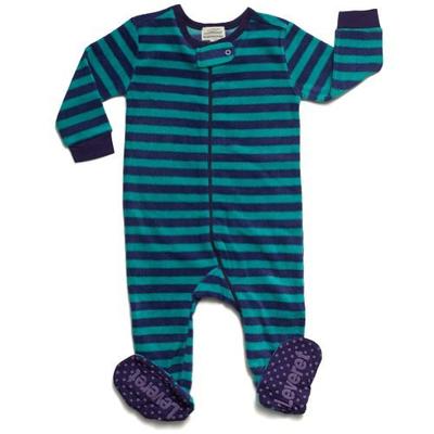 Leveret Boys Footed Fleece Sleeper Pajama (4 Toddler, Blue & Green)