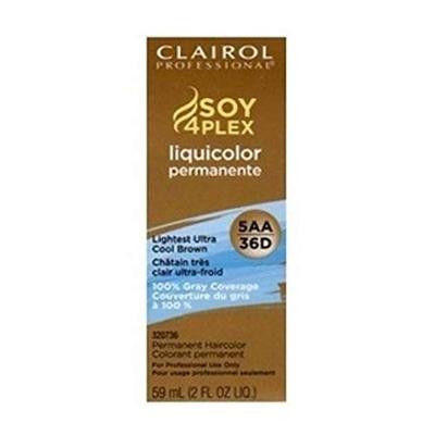 Clairol Professional Liquicolor 5AA/36D Lightest Ultra Cool Brown, 2 oz (Pack of 6)