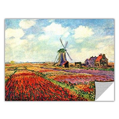 ArtWall 'Windmill' Removable Wall Art by Claude Monet, 18 by 24-Inch
