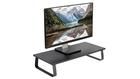 VIVO Black Wood 24" Wide Desktop Stand Ergonomic Monitor Riser and Desk Tabletop Organizer (STAND-V0