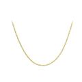 CARISSIMA Gold Unisex 18 ct Yellow Gold Twist Curb Chain of 46 cm/18 inch